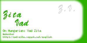 zita vad business card